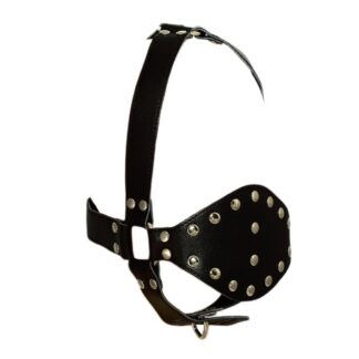 Leder-Schildknebel-Harness