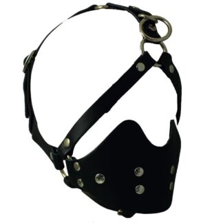 Leder-Harness Maulkorb Ballknebel